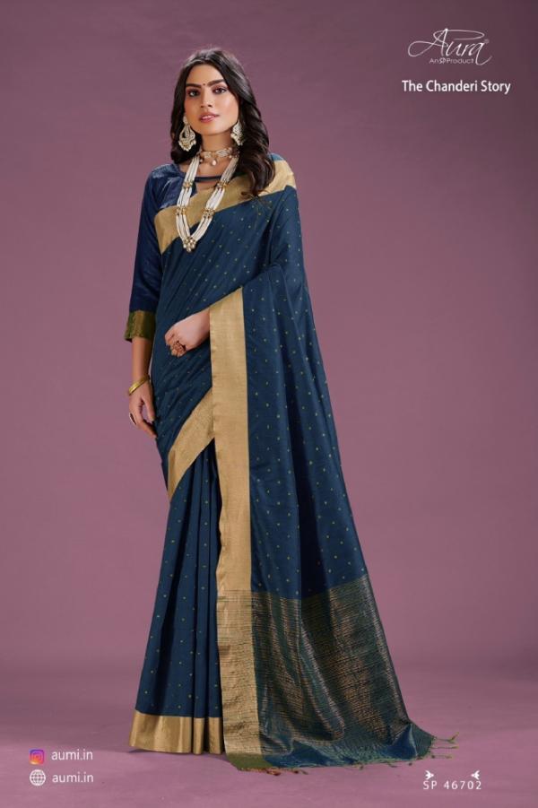 Aura The Chanderi Story Designer Cotton Silk Saree Collection